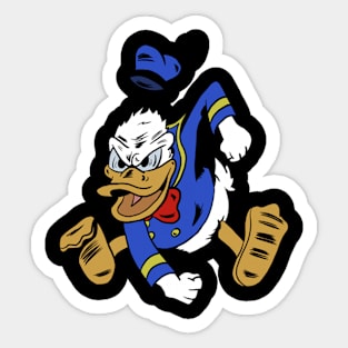 vintage donald animal duck Sticker